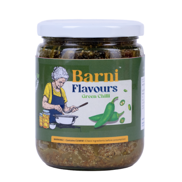 Green chilli pickle 450g